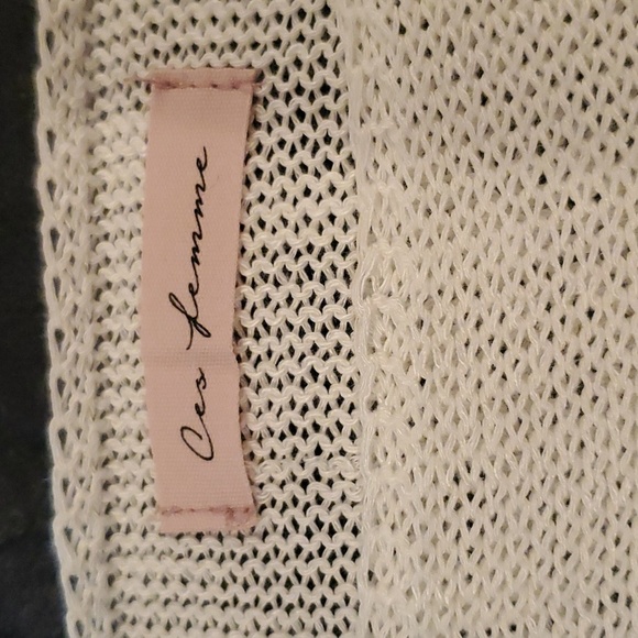 Ces Femme Oversized Ivory Tiered Tunic Top. Small, Medium, Large - Picture 5 of 5